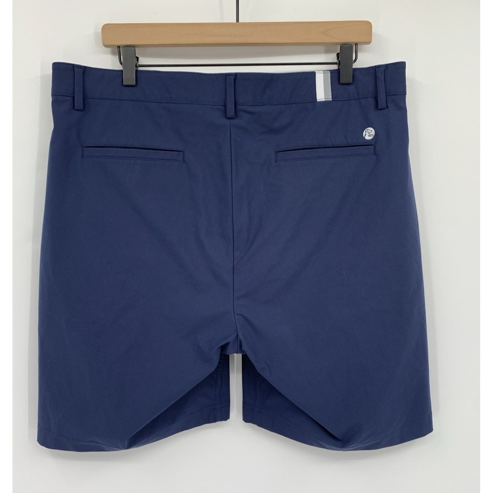 Rhoback Shorts Mens 36 Navy Blue Performance Activewear Golf Preppy Stretch